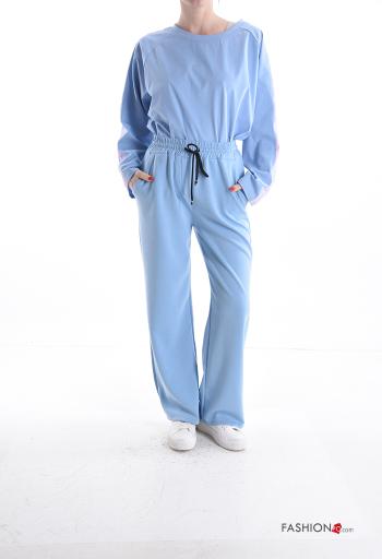 Pantalones deportivos wide leg con bolsillos con cordón - ph 5