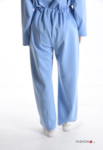 Pantalones deportivos wide leg con bolsillos con cordón - ph 2