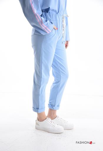 Jogginghose aus Baumwolle mit Taschen mit kordelzug - ph 3