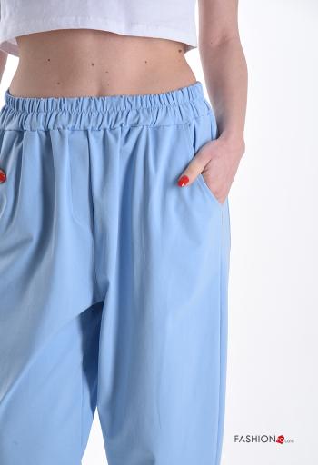 Cotton Trousers with pockets with elastic - ph 4