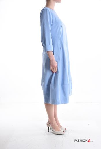 Robe en Coton manches longues avec poches - ph 3