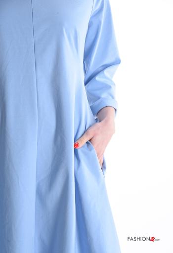 Robe en Coton manches longues avec poches - ph 4
