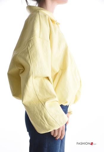 Bomber ecopelle con tasche con zip - ph 3