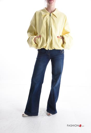 Bomber ecopelle con tasche con zip - ph 5