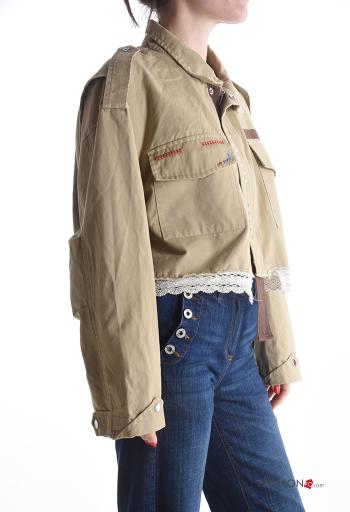 kurz Jacke aus Baumwolle mit Taschen - ph 3