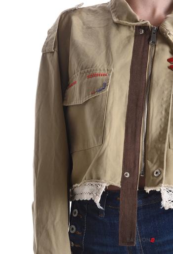 kurz Jacke aus Baumwolle mit Taschen - ph 4