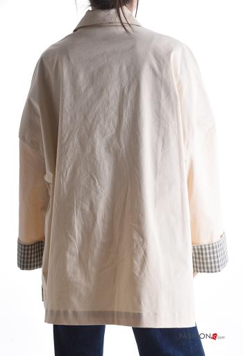 Chaqueta de Algodón extra grande con hebilla con botones con bolsillos - ph 2