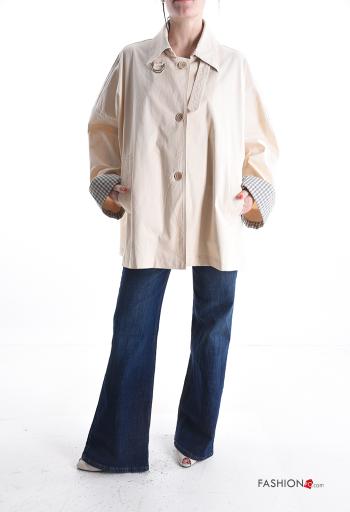 Chaqueta de Algodón extra grande con hebilla con botones con bolsillos - ph 5