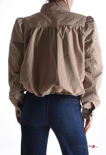 Chaqueta bomber de Algodón con botones con bolsillos - ph 2