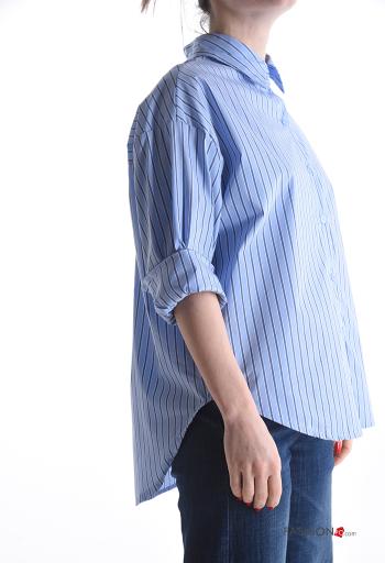 Chemise en Coton manches longues Imprimé à rayures - ph 3