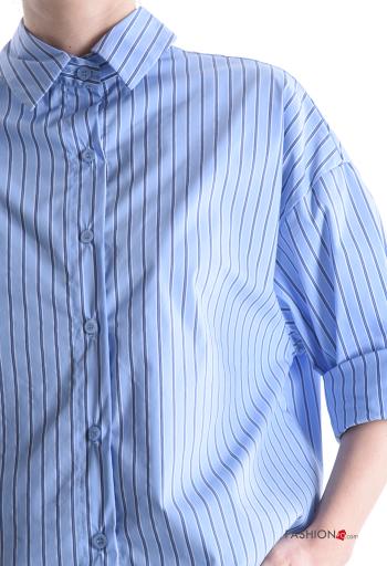 Chemise en Coton manches longues Imprimé à rayures - ph 4