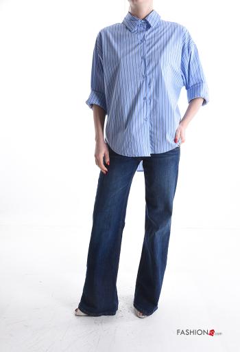 Chemise en Coton manches longues Imprimé à rayures - ph 5