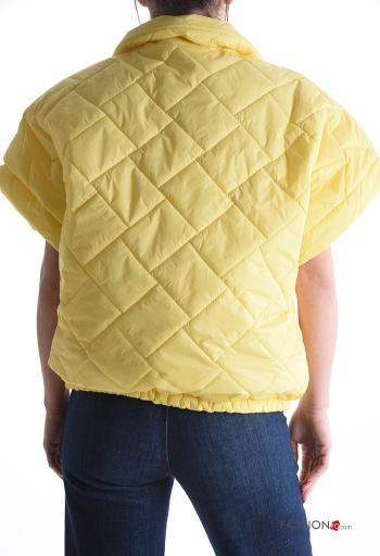 short sleeve Puffer Jacket with pockets with zip - ph 2