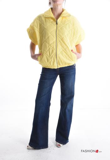 short sleeve Puffer Jacket with pockets with zip - ph 5