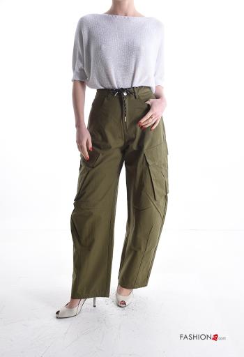 Pantalones de Algodón con bolsillos con cordón - ph 5