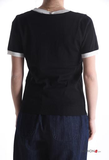 short sleeve Sweater with rhinestones - ph 2