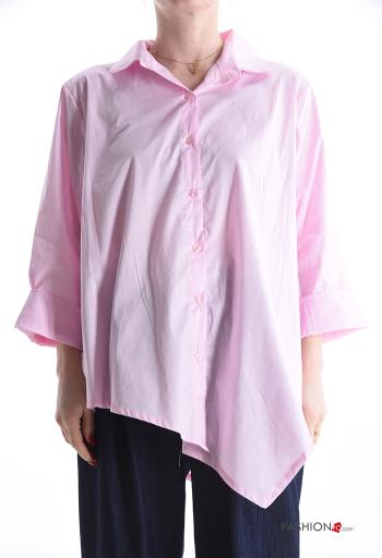 Chemise en Coton manches longues asymétrique - ph 1