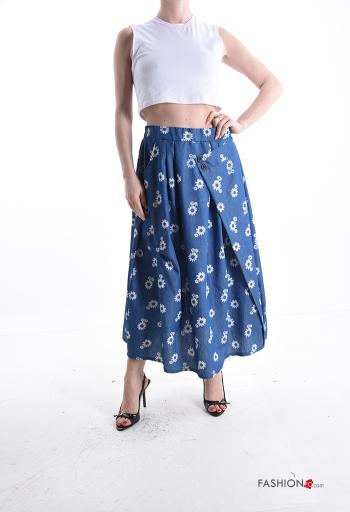 Floral Cotton Skirt with elastic - ph 5