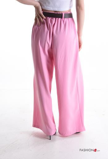 Pantalone wide leg con cintura - ph 2