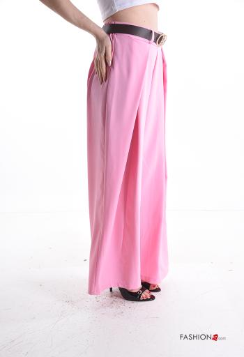 Pantalone wide leg con cintura - ph 3