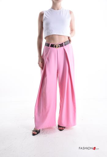Pantalone wide leg con cintura - ph 5
