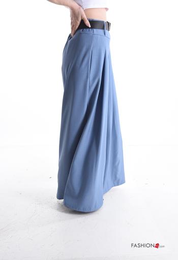 Calças wide leg com cinto com bolsos - ph 3