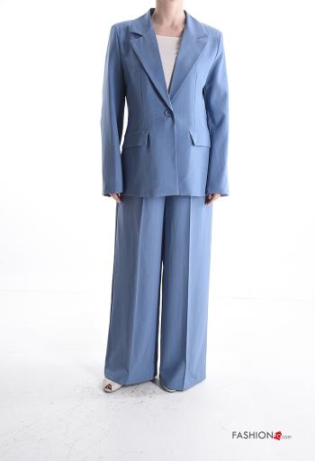 wide leg Hosenanzug mit Gürtel mit Taschen - ph 1