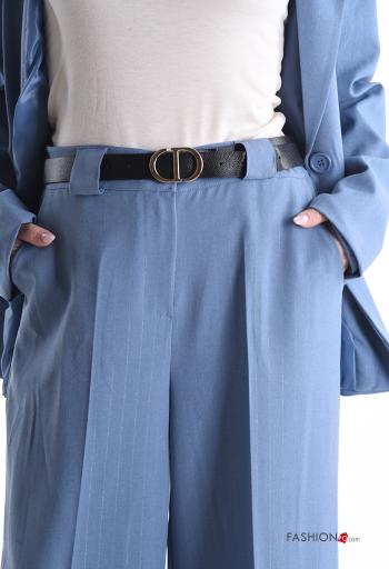 wide leg Hosenanzug mit Gürtel mit Taschen - ph 4