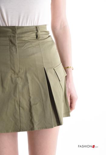 Minifalda de Algodón con bolsillos con forro - ph 4