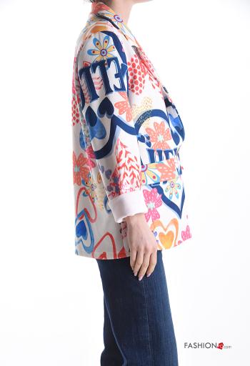 Abstrakte Muster lange ärmel Blazer - ph 3