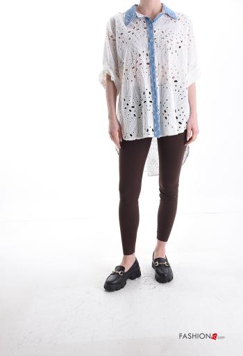 Chemise en Coton asymétrique à broderie - ph 5