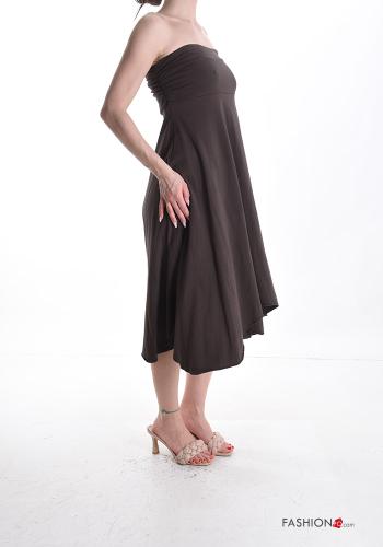 asymmetrical Cotton Sleeveless Dress with elastic - ph 3