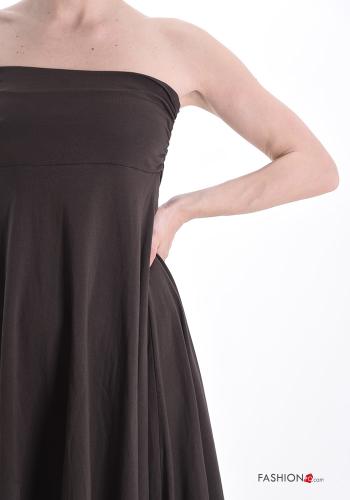 asymmetrical Cotton Sleeveless Dress with elastic - ph 4
