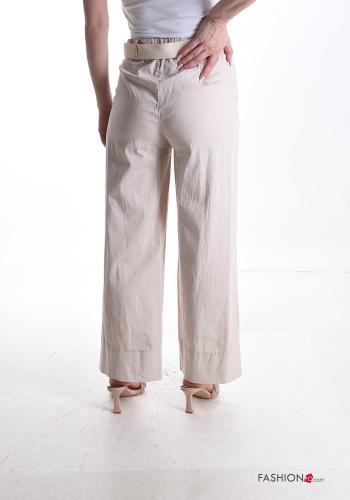 Pantalone in Cotone con cintura con tasche - ph 2