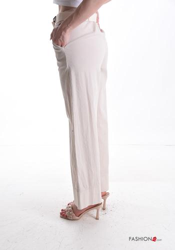 Pantalone in Cotone con cintura con tasche - ph 3