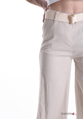 Pantalone in Cotone con cintura con tasche - ph 4