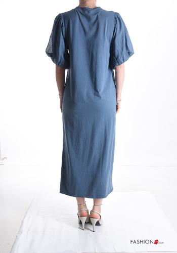 puff sleeve long Cotton Dress - ph 2