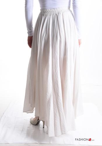 Longuette asymmetrical Cotton Skirt with elastic - ph 2