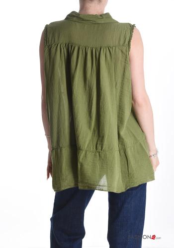 Chemise en Coton sans manches à volants - ph 2