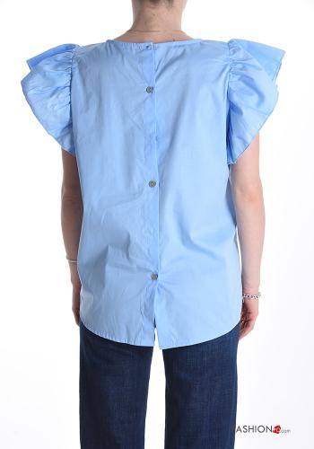 Blouse en Coton à volants à boutons - ph 2