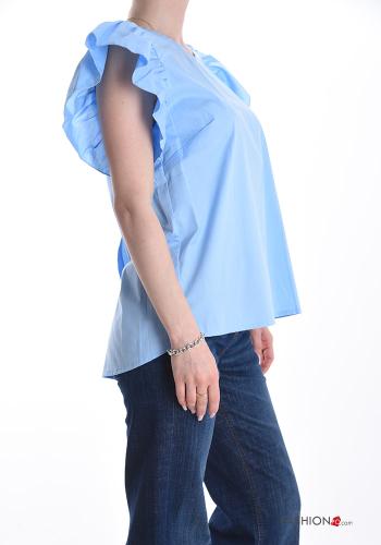 Blouse en Coton à volants à boutons - ph 3