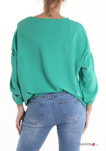 Blouse with knot 3/4 sleeve - ph 2
