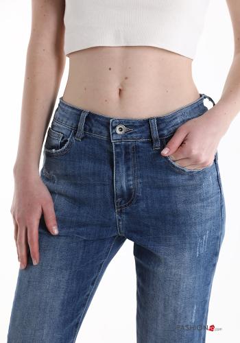 Jeans aus Baumwolle mit Taschen - ph 4