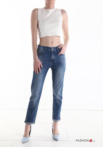 Jeans aus Baumwolle mit Taschen - ph 6