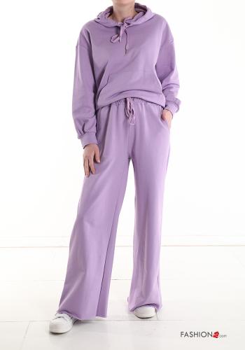 Pantalon de jogging en Coton wide leg avec poches avec coulisse - ph 5