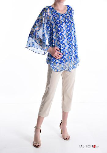 Geometrisches Muster Bluse 3/4 ärmel - ph 5
