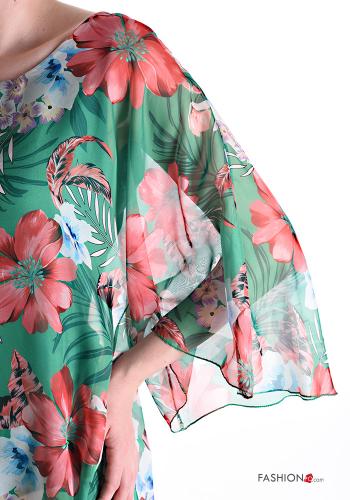 Blusa Fantasia floreale maniche a tre quarti - ph 4