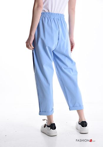 napped Cotton Trousers with pockets with elastic - ph 2