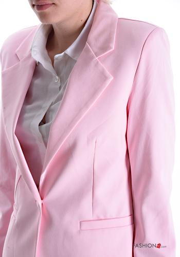 Blazer con fodera con bottoni con tasche - ph 4