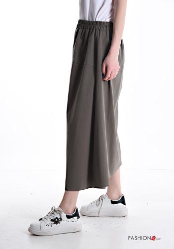 Jupe en Coton asymétrique avec poches avec élastique - ph 3